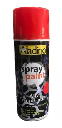 Pintura Spray Alta Temperatura Rojo Aladino Cod : 1030331
