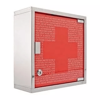 Cruz Roja Con Vidrio Rojo 30x30cm Quality Metal Cod: 5010424
