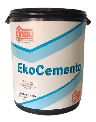 Cemento Plastico Ekocemento 1 Galon Cindu Cod: 8505035